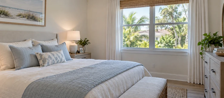 Subtle moisture staining in a Florida home interior.