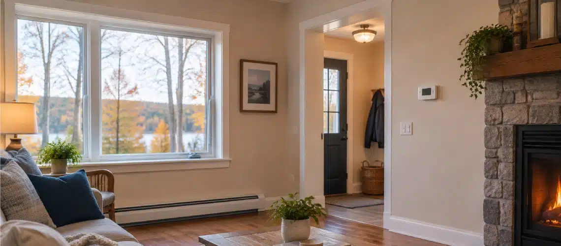 Maine or New Hampshire home at the start of heating season